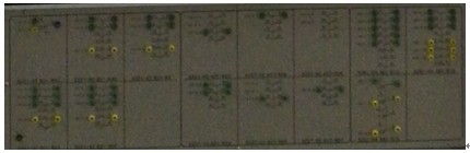 城市軌道交通列車電氣回路系統教學平臺 測試點面板